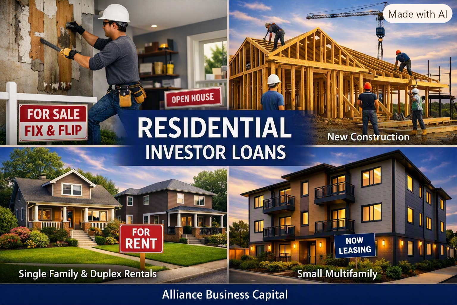 ResidentialLoans1 Residential Investor Financing from Alliance Business Capital