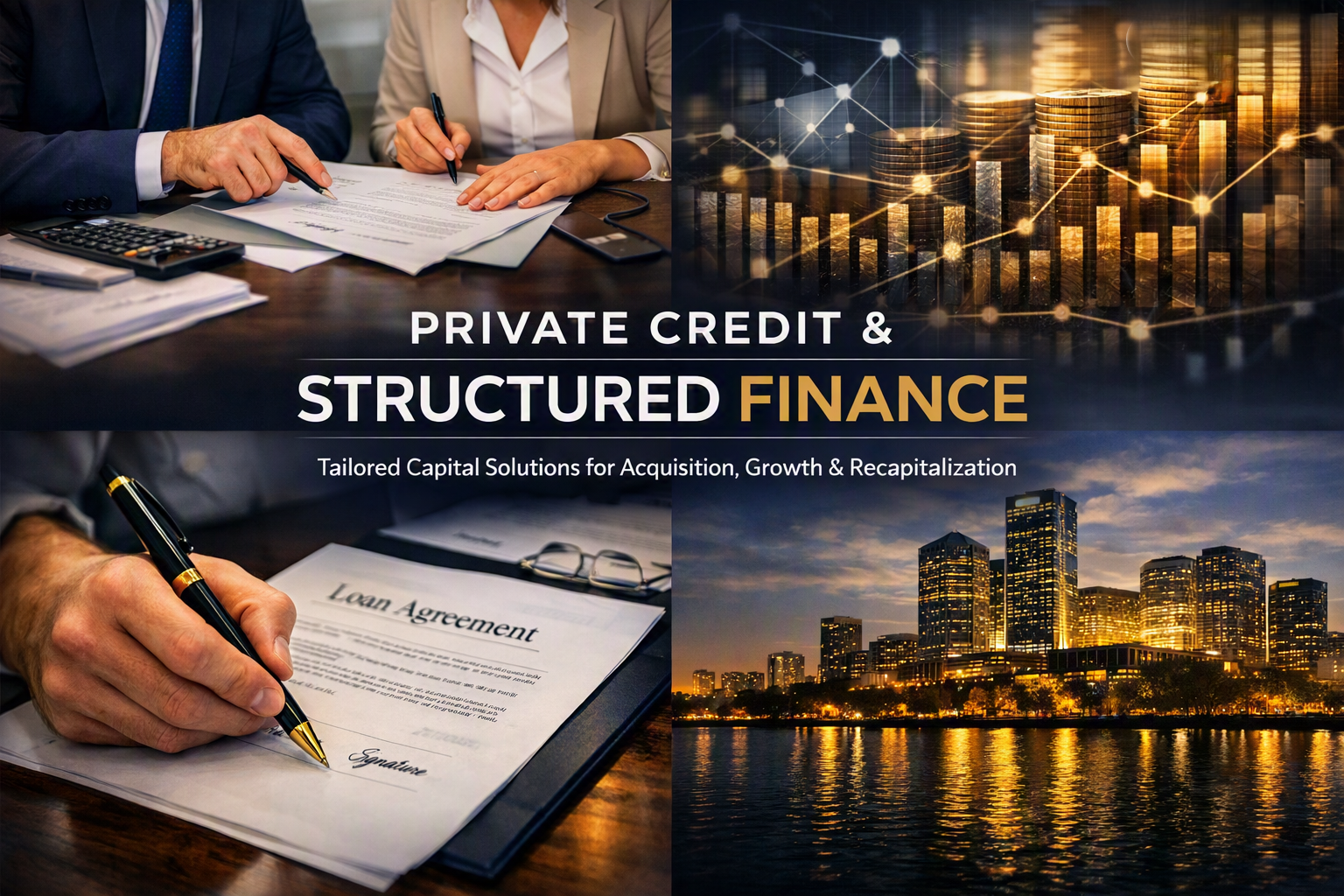 Private Credit Alliance Business Capital Private Credit & Structured Finance hero image showing city skyline and financial growth theme